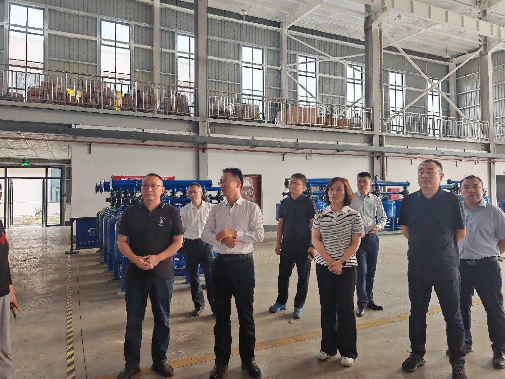 县领导调研多灵环保，共谋高新区绿色发展